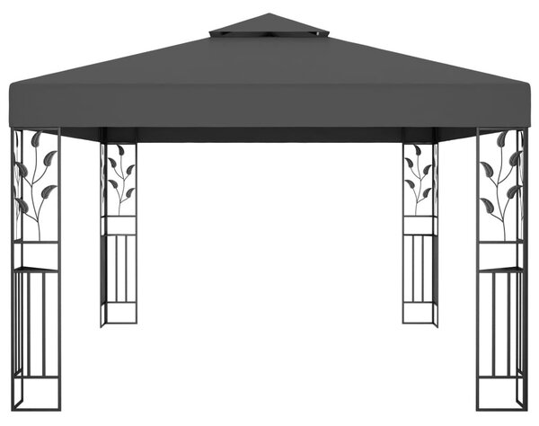 Antracitszürke dupla tetős pavilon 3 x 4 m