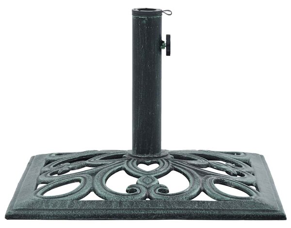 Zöld öntöttvas napernyőtalp 12 kg 49 cm