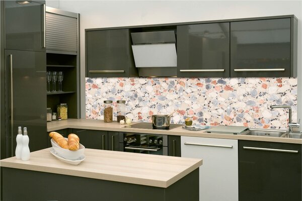 Konyhai fotótapéta - terrazzo padló 260 x 60 cm