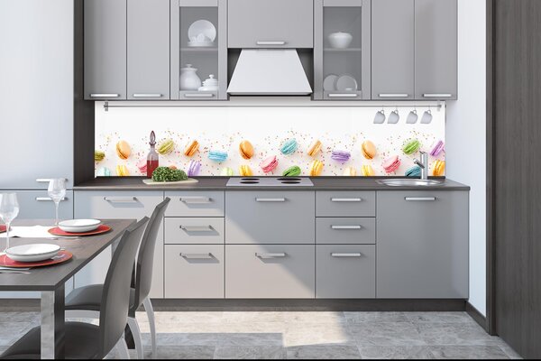 Konyhai fotótapéta - macaroons 260 x 60 cm