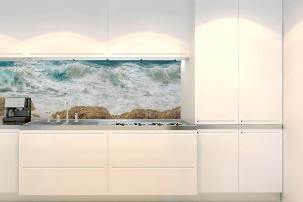 Konyhai fotótapéta - a viharos tenger 180 x 60 cm