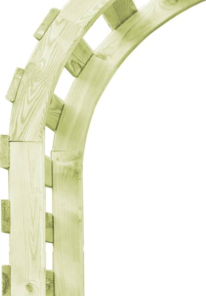 Impregnált fenyőfa kerti pergola 130 x 60 x 230 cm