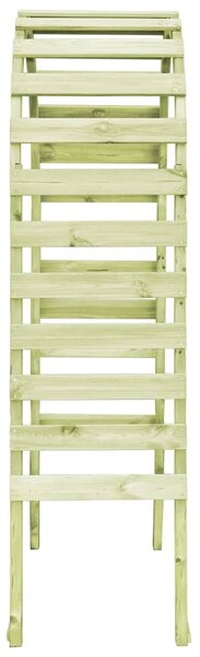 Impregnált fenyőfa kerti pergola 130 x 60 x 230 cm