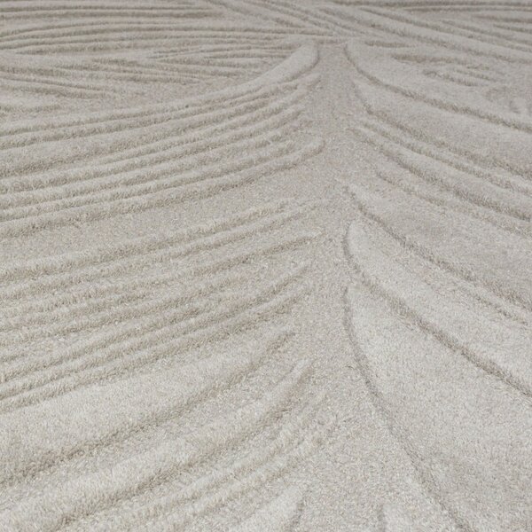 Lino Leaf szürke gyapjú szőnyeg, 120 x 170 cm - Flair Rugs