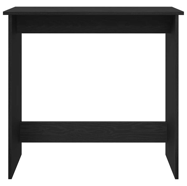 Fekete forgácslap íróasztal 80 x 40 x 75 cm