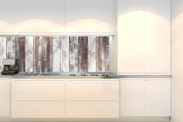 Konyhai fotótapéta - letörölt fa táblák 180 x 60 cm