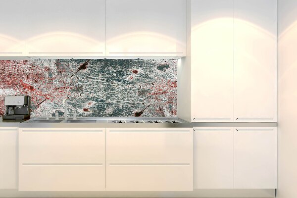 Konyhai fotótapéta - régi fémlemez 180 x 60 cm