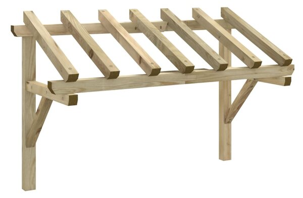 VidaXL tömör fenyőfa ajtó előtető 200 x 100 x 100 cm