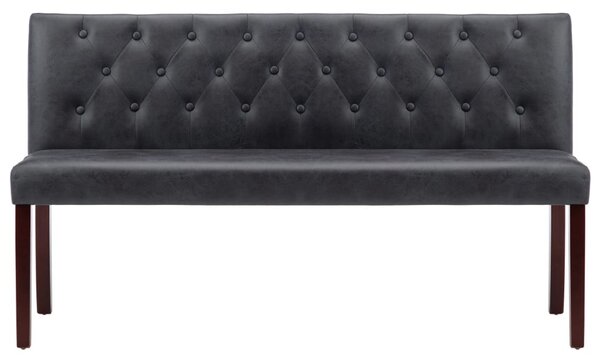 Szürke művelúr pad 148,5 cm