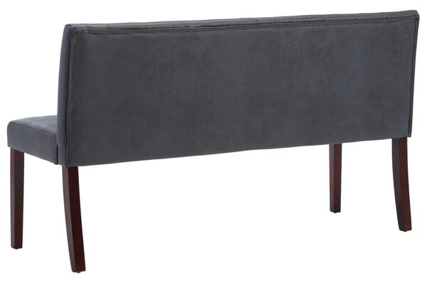 Szürke művelúr pad 148,5 cm