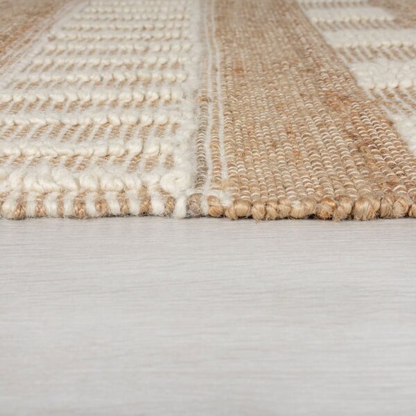 Medina bézs juta futószőnyeg, 60 x 230 cm - Flair Rugs