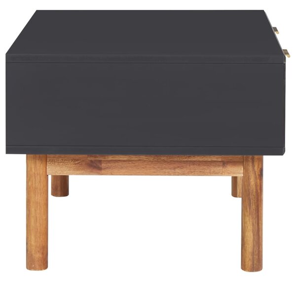Tömör akácfa és MDF dohányzóasztal 90 x 50 x 40 cm