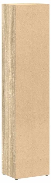 2 db sonoma-tölgy forgácslap CD-tartó szekrény 21x16x93,5 cm