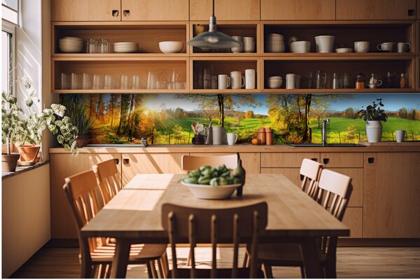 Konyhai fotótapéta - rét 420 x 60 cm