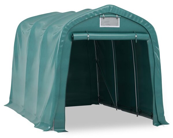 Zöld PVC sátorgarázs 2,4 x 3,6 m