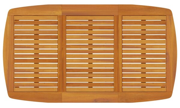 VidaXL tömör akácfa kerti asztal 160 x 90 x 75 cm