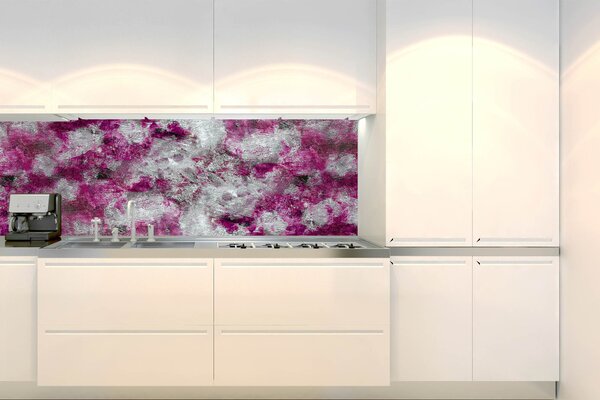 Konyhai fotótapéta - absztrakt lila festmény 180 x 60 cm