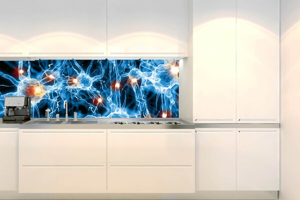 Konyhai fotótapéta - idegszinapszisok 180 x 60 cm