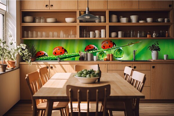 Konyhai fotótapéta - katicabogár 420 x 60 cm