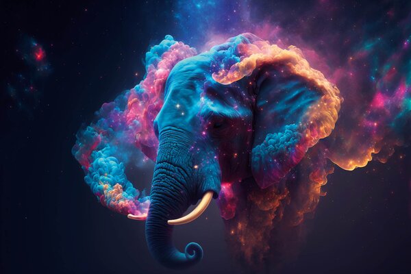 Nem szőtt fotótapéta elefánt 375 x 250 cm