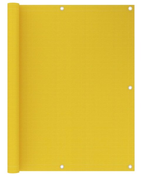 Sárga HDPE erkélytakaró 120 x 400 cm