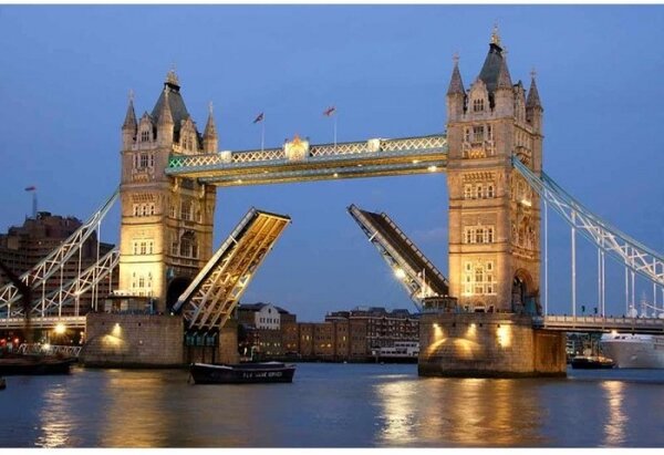 Nem szőtt fotótapéta tower bridge éjszaka 375 x 250 cm