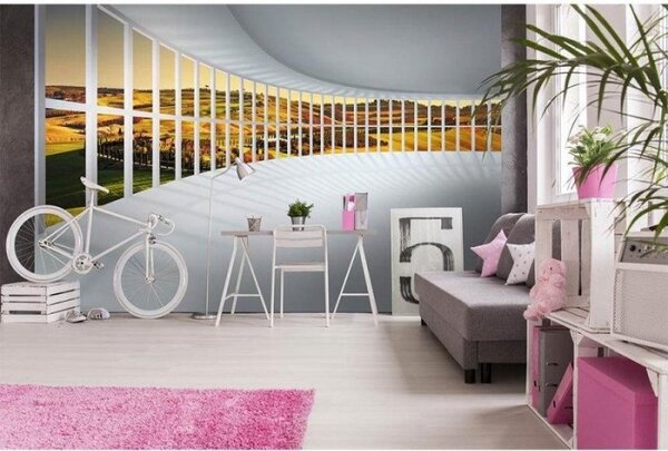 Nem szőtt fotótapéta hall kilátással 375 x 250 cm
