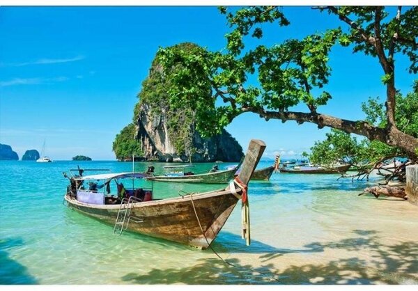 Nem szőtt fotótapéta thai hajó 375 x 250 cm