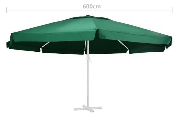 Zöld kültéri napernyőponyva 610 cm