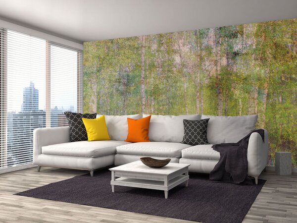 Nem szőtt fotótapéta absztrakt levelek 375 x 250 cm