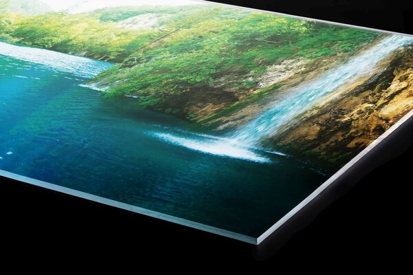 Plexi a konyhapult mögött pihenés az erdőben - 80 x 40 cm