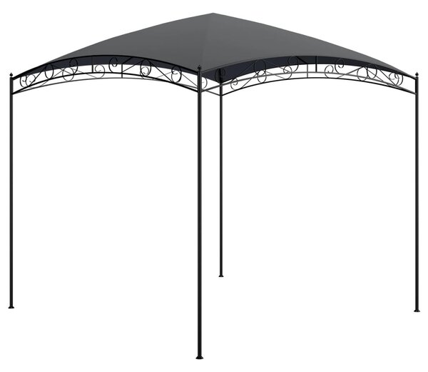 Antracitszürke pavilon 3 x 3 x 2,65 m 180 g/m²