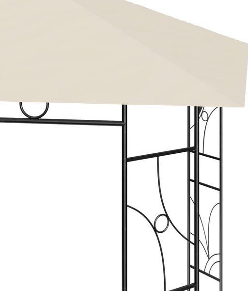 Krémszínű pavilon 4 x 3 x 2,7 m 160 g/m²