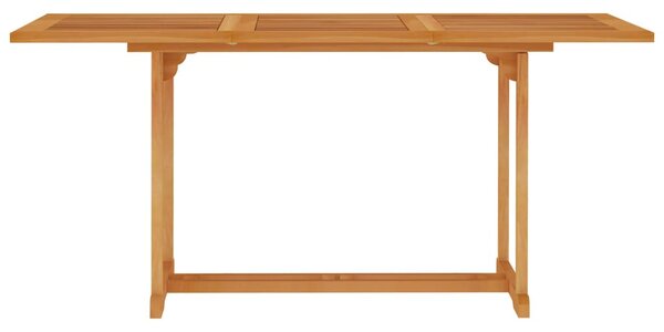 Tömör tíkfa kerti asztal 150 x 90 x 75 cm