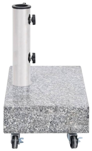 Világosszürke gránit napernyőtalp 45 x 25 x 8,3 cm