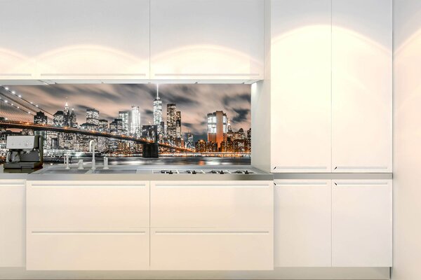 Konyhai fotótapéta - manhattan éjszaka 180 x 60 cm