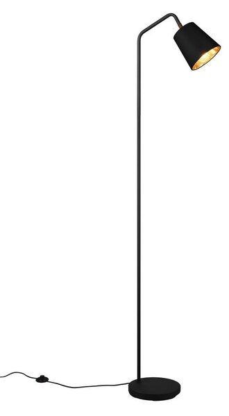 Fekete állólámpa textil búrával (magasság 148 cm) Buddy – Reality