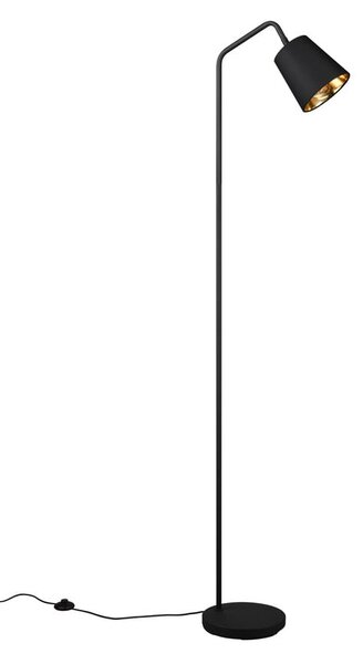 Fekete állólámpa textil búrával (magasság 148 cm) Buddy – Reality