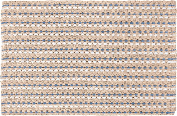 Kleine Wolke Loop fürdőszoba szőnyeg 90x60 cm négyszögletes fehér-bézs-kék 9173226519