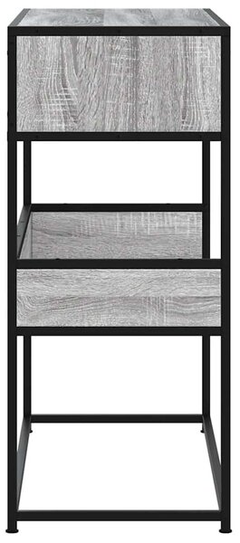 Szürke sonoma színű szerelt fa tálalóasztal 90x35x80 cm