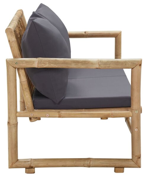 Bambusz kerti pad párnákkal 115 cm
