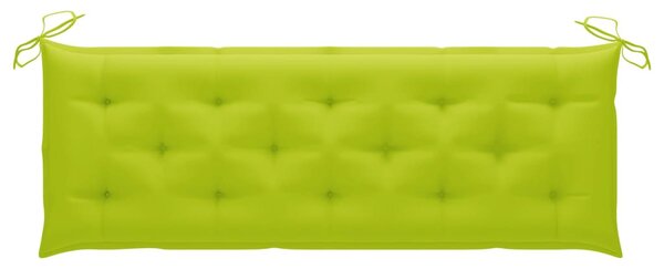 3 személyes tömör eukaliptuszfa kerti pad párnával 150 cm