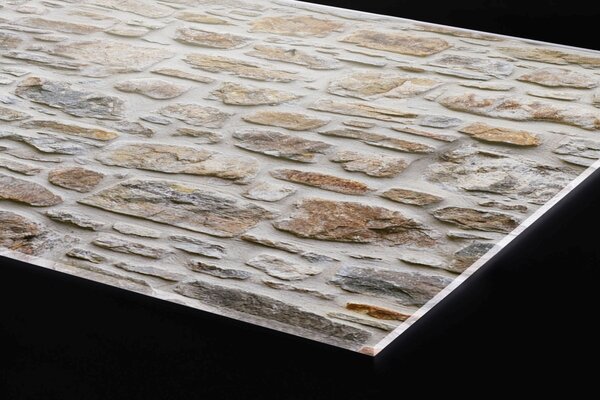 Plexi a konyhapult mögött kőfoglyok - 60 x 40 cm