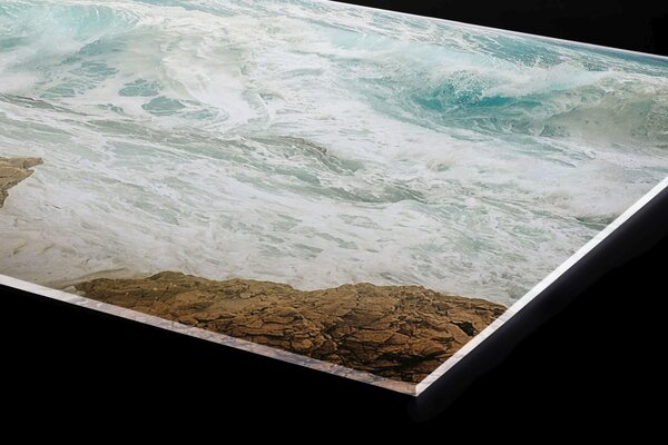 Plexi a konyhapult mögött durva tenger - 60 x 40 cm