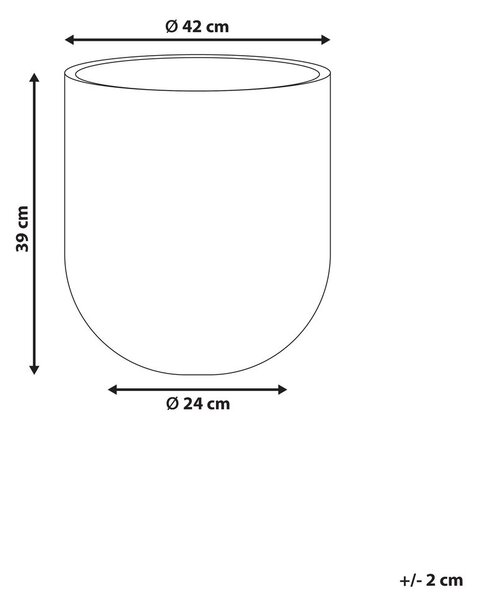 Virágcserép HANYUE 42 cm Szürke