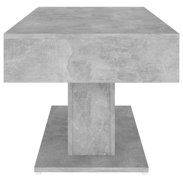 Betonszürke szerelt fa dohányzóasztal 96 x 50 x 45 cm