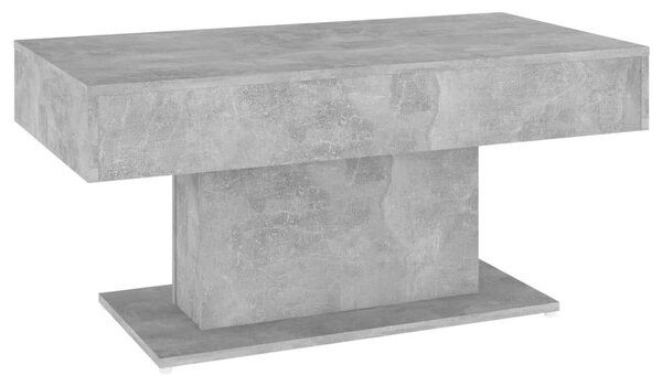 Betonszürke szerelt fa dohányzóasztal 96 x 50 x 45 cm