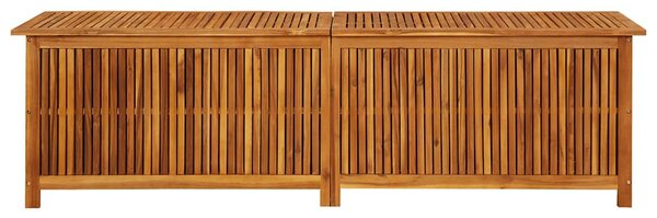 Tömör akácfa kerti tárolóláda 200 x 50 x 58 cm