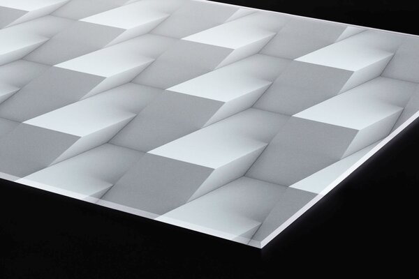 Plexi a konyhapult mögött 3d köbös fal - 60 x 40 cm