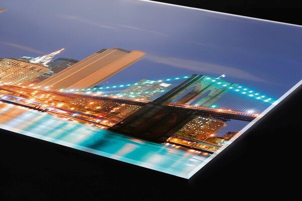 Plexi a konyhapult mögött manhattan - 80 x 40 cm